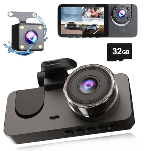 Dual Dashcam 4K Vorne + 1080P Hinten, WLAN, 140° Weitwinkel, Nachtsicht, 32GB SD-Karte, APP Steuerung, Max 256GB, G-Sensor, Loop-Aufnahme Dual Dashcam 4K Vorne + 1080P Hinten, WLAN, 140° Weitwinkel, Nachtsicht, 32GB SD-Karte, APP Steuerung, Max 256GB, G-Sensor, Loop-Aufnahme von Ketliyaze