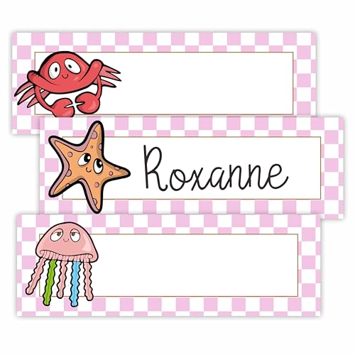 Namensetiketten, 7,6 x 22,9 cm, Ozean, Meerestiere, 30 selbstklebende Mehrzweck-Teller, Computer-Etikett, Spind-Aufkleber für Schule, Klassenzimmer, Veranstaltungen Namensetiketten, 7,6 x 22,9 cm, Ozean, Meerestiere, 30 selbstklebende Mehrzweck-Teller, Computer-Etikett, Spind-Aufkleber für Schule, Klassenzimmer, Veranstaltungen von Ketsord
