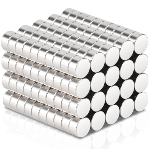 200 Stücke Kleine Magnete Stark,4x2mm Neodym Magnete Extra Stark Mini Magnete Stark Magnete Klein Rund,Magnete für Magnettafel,Magnete für Pinnwand, Kühlschrank,Handwerk Whiteboard,Magnettafel von Keukenket