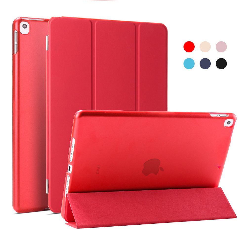 Kevin Frotscher (FroShop) Tablet-Hülle Schutzhülle für Apple iPad 10.2" 7/8/9 Generation (2021/2020/2019), Wake UP / Sleep Hülle Etui Smart Cover Tasche - Farbe ROT von Kevin Frotscher (FroShop)
