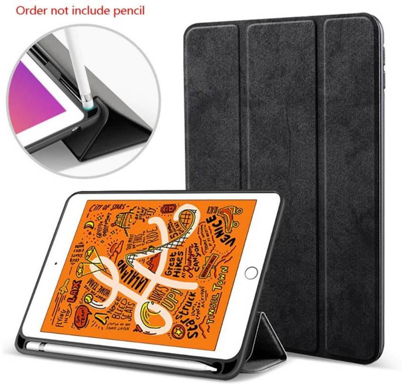 Kevin Frotscher (FroShop) Tablet-Hülle Schutzhülle für Apple iPad Air 13" 2025 / 2024 Smart Cover Etui Tasche, Wake Up / Sleep Funktion - SCHWARZ MARMOR inkl. STIFTHALTER von Kevin Frotscher (FroShop)