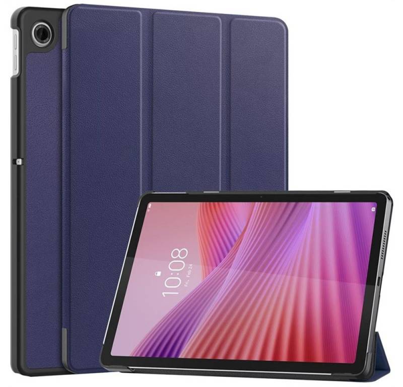 Kevin Frotscher (FroShop) Tablet-Hülle Schutzhülle für Lenovo Tab 10.1" 2025 TB-311FU / TB-311XU 4 Generation Hülle Case Cover Tasche Smart Cover, Magnetisch Wake Up & Sleep Funktion - Dunkelblau von Kevin Frotscher (FroShop)