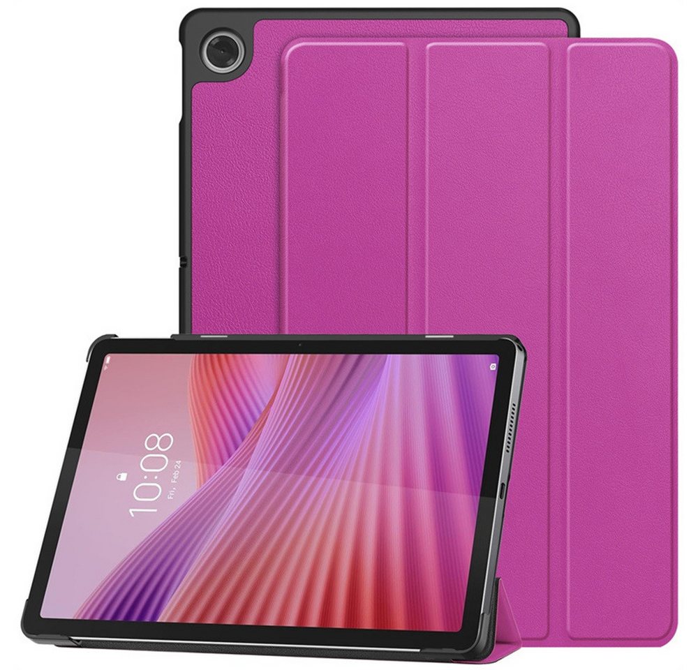 Kevin Frotscher (FroShop) Tablet-Hülle Schutzhülle für Lenovo Tab 10.1" 2025 TB-311FU / TB-311XU 4 Generation Hülle Case Cover Tasche Smart Cover, Magnetisch Wake Up & Sleep Funktion - Lila von Kevin Frotscher (FroShop)