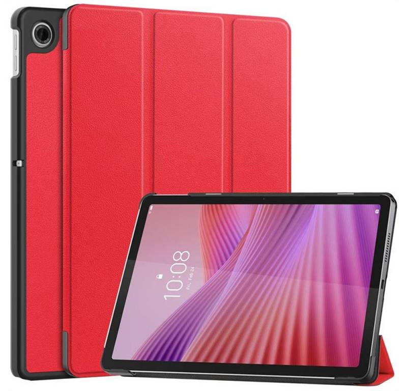 Kevin Frotscher (FroShop) Tablet-Hülle Schutzhülle für Lenovo Tab 10.1" 2025 TB-311FU / TB-311XU 4 Generation Hülle Case Cover Tasche Smart Cover, Magnetisch Wake Up & Sleep Funktion - Rot von Kevin Frotscher (FroShop)