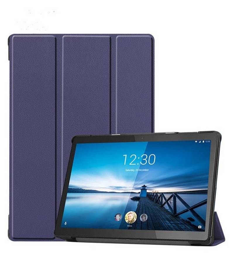 Kevin Frotscher (FroShop) Tablet-Hülle Schutzhülle für Lenovo Tab M10 Plus 3rd Generation 10.6" 2022 TB125 TB128 Wake Up / Sleep Funktion, Smart Cover Tablet Etui Tasche Hülle - Farbe BLAU von Kevin Frotscher (FroShop)