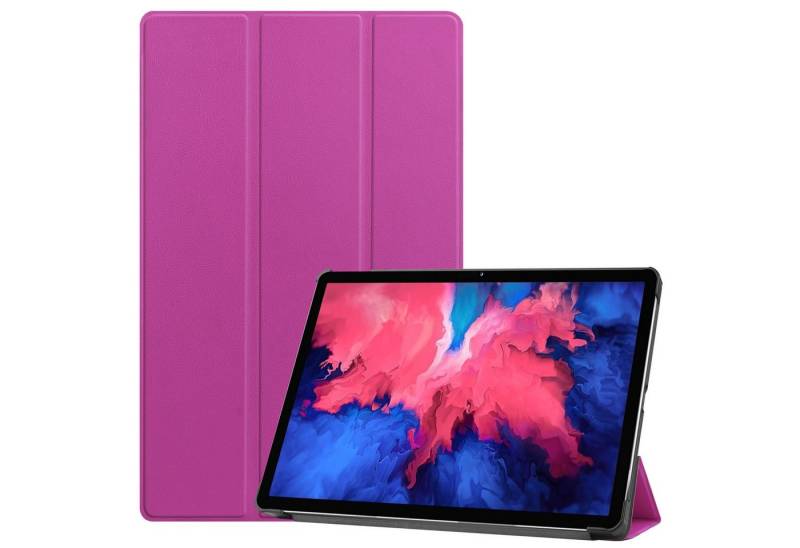 Kevin Frotscher (FroShop) Tablet-Hülle Schutzhülle für Lenovo Tab P11 Pro 11.5 TB-J706F Jahr 2021 1. Generation Wake Up / Sleep Funktion, Smart Cover Etui Tasche Case - Farbe Lila von Kevin Frotscher (FroShop)