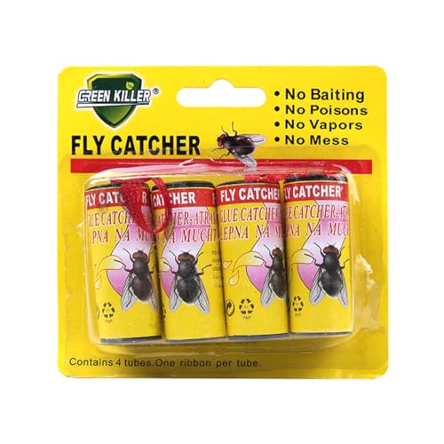 Kexpery Fliegenfänger-Streifen, klebend, klebrige Fruchtfliegenfalle, doppelseitiger Fliegenfallen-Papierstreifen, Drosophila-Schädlingsinsektenfliegen-Fängerstreifen for drinnen und drauße Kexpery Fliegenfänger-Streifen, klebend, klebrige Fruchtfliegenfalle, doppelseitiger Fliegenfallen-Papierstreifen, Drosophila-Schädlingsinsektenfliegen-Fängerstreifen for drinnen und drauße von Kexpery
