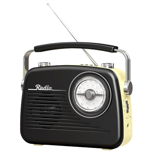Kexpery Tragbares Retro-Radio FM AM SW mit Bluetooth-Lautsprecher, TF-Unterstützung, Geschenk für Senioren Kexpery Tragbares Retro-Radio FM AM SW mit Bluetooth-Lautsprecher, TF-Unterstützung, Geschenk für Senioren von Kexpery