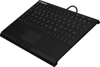 KeySonic KSK-3211ELU Super-Mini Tastatur DE-Layout Hintergrundbeleuchtung Touchpad von KeySonic