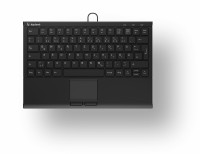 KeySonic KSK-5211ELU Mini Tastatur DE-Layout Hintergrundbeleuchtung Touchpad von KeySonic