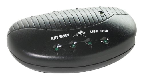 U2H-4ABK USB-Hub mit 4 Anschlüssen, Schwarz von KeySpan