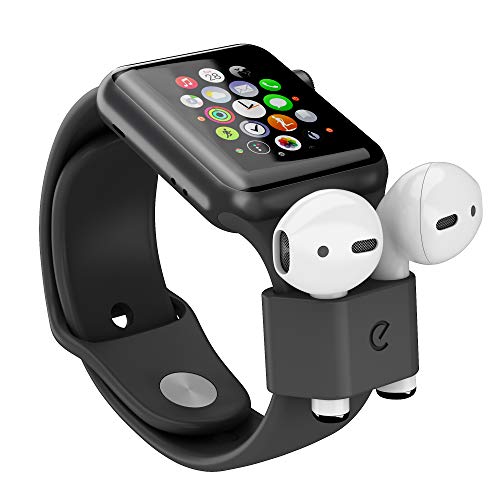 KeyBudz AirLockz Smartwatch Halterung für Air Pods Pro und AirPods, schwarz von Keybudz