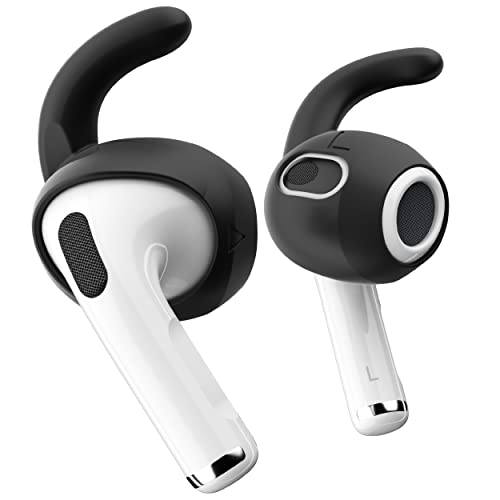 KeyBudz EarBuddyz Silikon Ohrhörer Aufsätze für Apple AirPods 3, EarPods Kopfhörer Ohrhörer Zubehör, Ohrhaken Ohrbügel, rutschfest, Sport, schwarz KeyBudz EarBuddyz Silikon Ohrhörer Aufsätze für Apple AirPods 3, EarPods Kopfhörer Ohrhörer Zubehör, Ohrhaken Ohrbügel, rutschfest, Sport, schwarz von Keybudz