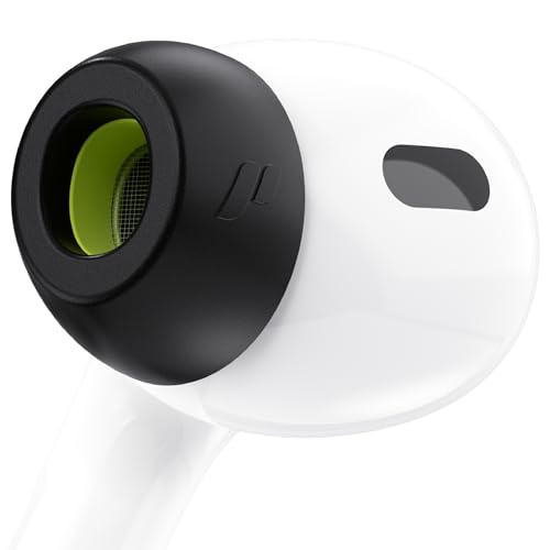 KeyBudz HyperFoam-Ohrstöpsel aus Memory-Schaum für AirPods Pro 1. und 2. Generation, patentierter Komfortkern für verbesserte Passform und Geräuschunterdrückung, rutschfeste Ersatzknospen (S/M/L, von Keybudz