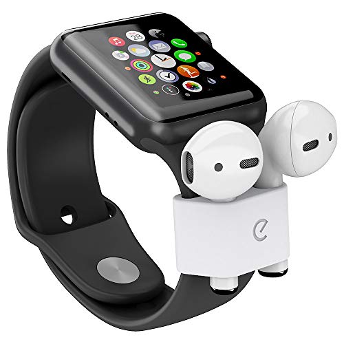 Keybudz AirLockz Smartwatch Halterung für Air Pods Pro und AirPods, weiß, airpods & airpods pro von Keybudz