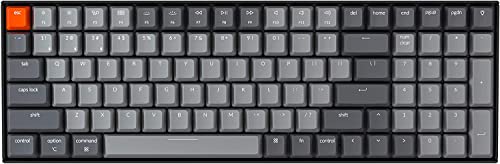 Keychron C1 Mac Layout Mechanische Tastatur kabelgebunden, Gateron G Pro Brown Switch, weiße Hintergrundbeleuchtung, USB-C Typ-C Kabel von Keychron