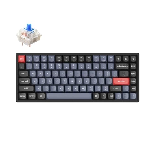 Keychron K2 Pro QMK/VIA Drahtlose mechanische Tastatur Hot-Swap Mechanischer RGB-beleuchteter Schalter mit Aluminiumrahmen K Pro Blau von Keychron