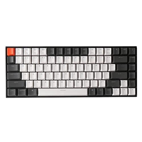 Keychron K2 kabellose Bluetooth/USB kabelgebundene mechanische Gaming-Tastatur, Hot-swappable 75% Layout 84 Tasten RGB LED, für Mac Windows, Gateron G Pro Red Switch, Version 2 von Keychron