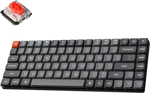 Keychron K3 Max QMK/VIA Kabellose Mechanische Tastatur, 75% Layout programmierbar, Weiße LED, Gateron Brown Switch, Aluminium-Rahmen Bluetooth/USB-C Gaming-Tastatur für Mac Windows Linux von Keychron