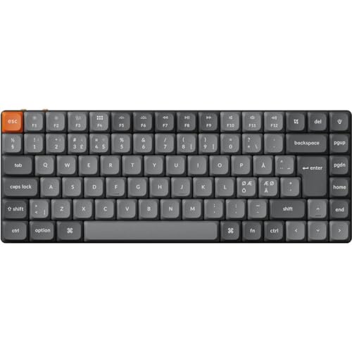 Keychron K3 Max QMK/Via Mechanische Tastatur, kabellos, 75% Layout, programmierbar, RGB LED, Gateron Red Switch Hot-Swap, Aluminiumrahmen, Bluetooth/USB-C kabelgebundene Gaming-Tastatur für Mac von Keychron