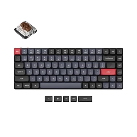 Keychron K3 Pro Benutzerdefinierte ultradünne mechanische Tastatur QMK/VIA Wireless, Hot-Swappable Programm 75% RGB Layout mit Low Profile PBT Keycap Gateron G Pro Switch für Mac Windows Linux von Keychron