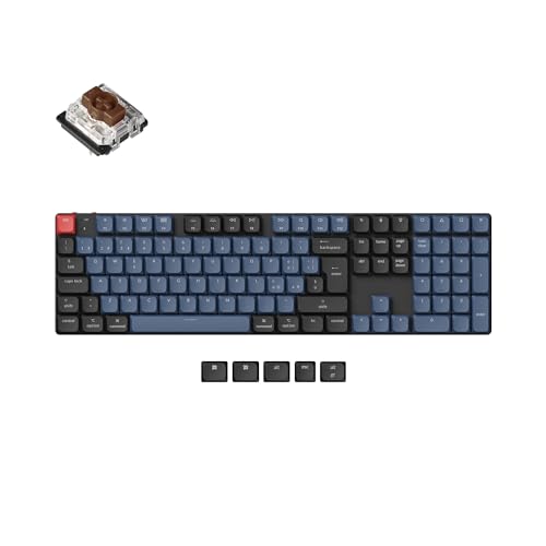 Keychron K5 Pro QMK/VIA Benutzerdefinierte Hot-Swap-mechanische Tastatur Kabellos RGB Hintergrundbeleuchtung ISO-Layout Brauner Schalter von Keychron
