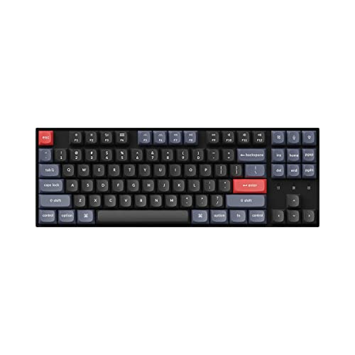 Keychron K8 Pro QMK/VIA Kabellose Mechanische Tastatur, Hot-Swappable TKL Custom Programmable Macro Wired Keyboard mit Gateron G Pro Brown Switch, LED weiß Licht, PBT Keycaps für Mac Windows Linux von Keychron