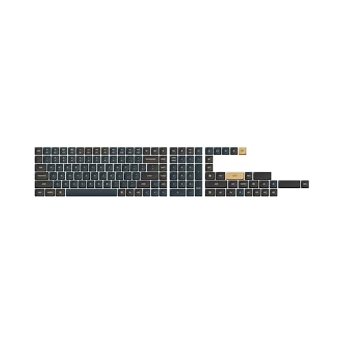 Keychron Keycaps Low Profile Double Shot PBT LSA - QWERTY ANSI US - Tastenkappen für mechanische Tastaturen mit niedrigem Profil - Knight Full Set von Keychron