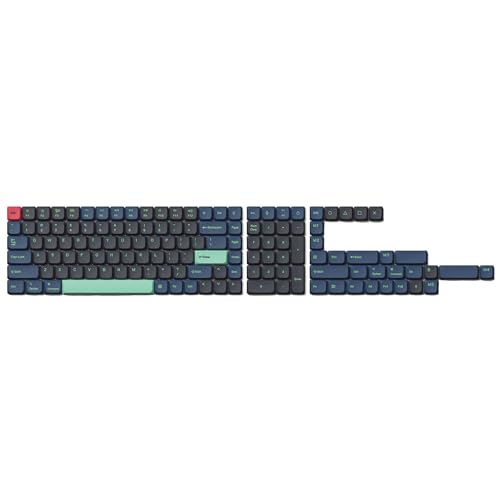 Keychron Keycaps Low Profile Dye-Sub PBT LSA - QWERTY ANSI US - Tastenkappen für mechanische Tastaturen mit niedrigem Profil - Hacker Full Set von Keychron