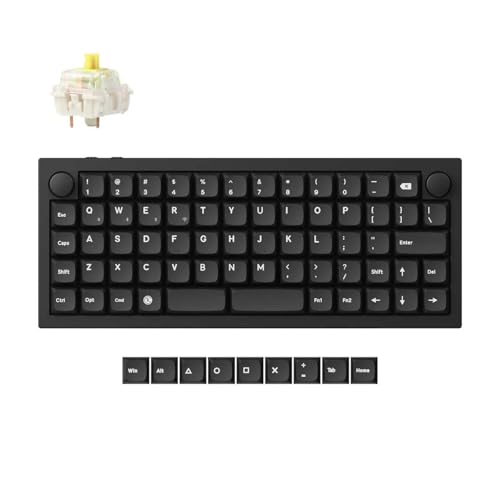 Keychron Q15 Max Kabellose Mechanische Tastatur, QMK/VIA Programmierbarer Knopf 2.4 GHz/Bluetooth 5.1/USB, Kompakt, RGB LED, Hot-Swap mit Gateron Banana Schalter für Mac Windows Linux - Schwarz Keychron Q15 Max Kabellose Mechanische Tastatur, QMK/VIA Programmierbarer Knopf 2.4 GHz/Bluetooth 5.1/USB, Kompakt, RGB LED, Hot-Swap mit Gateron Banana Schalter für Mac Windows Linux - Schwarz von Keychron