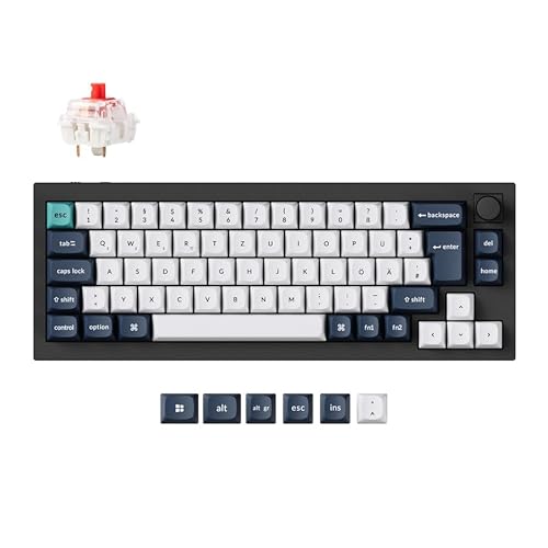 Keychron Q2 Max individuelle mechanische Gaming-Tastatur, QMK programmierbarer Knopf 2,4 GHz/Bluetooth 5.1/kabelgebunden, Deutsch DE ISO 65% kompakter RGB-Hot-Swap mit Gateron Rot-Schalter Keychron Q2 Max individuelle mechanische Gaming-Tastatur, QMK programmierbarer Knopf 2,4 GHz/Bluetooth 5.1/kabelgebunden, Deutsch DE ISO 65% kompakter RGB-Hot-Swap mit Gateron Rot-Schalter von Keychron