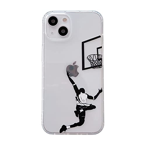 Keyihan Transparente Hülle für iPhone 11 6,1 Zoll, Slam Dunk Basketball Muster Case für Fans, Weich TPU Silikon HandyHülle, Dünn Slim Durchsichtig Klare Design Schutzhülle Stoßfest Anti-Kratz von Keyihan