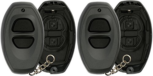 2 KeylessOption Just the Case Key Fob Keyless Entry Remote Shell Button Pads von KeylessOption