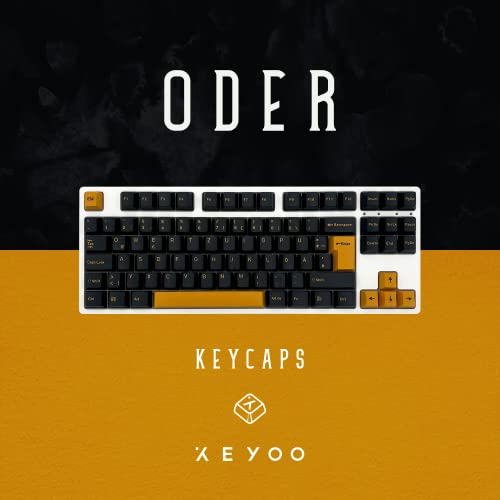 Keyoo Keyboards Keycaps Oder | PBT Dye Sublimation - ISO de-Layout für mechanische Tastaturen | von Keyoo Keyboards