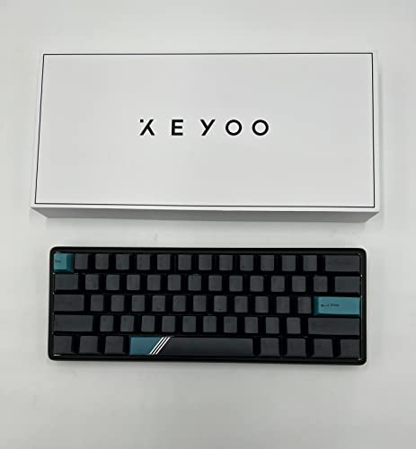Keyoo Keycaps Black Suit | PBT Dye Sublimation - ISO de-Layout für mechanische Tastaturen | von Keyoo Keyboards