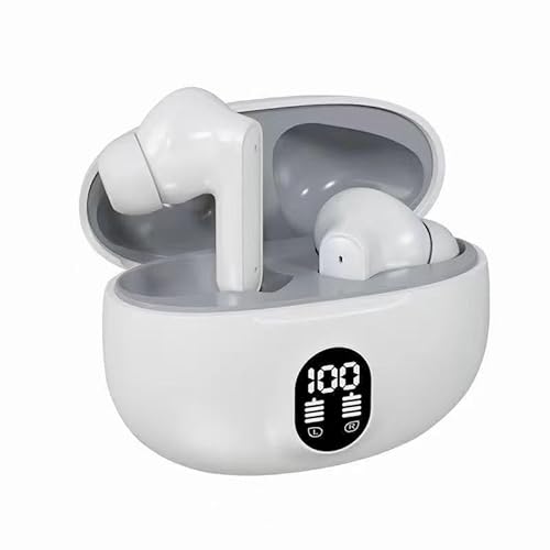 Keyoung Bluetooth Kopfhörer, In Ear Kopfhörer Kabellos Bluetooth 5.4 mit Noise Cancelling Mic,Sport Ohrhörer LED Display IP7 Wasserdicht Ohrhörer Weiß Keyoung Bluetooth Kopfhörer, In Ear Kopfhörer Kabellos Bluetooth 5.4 mit Noise Cancelling Mic,Sport Ohrhörer LED Display IP7 Wasserdicht Ohrhörer Weiß von Keyoung