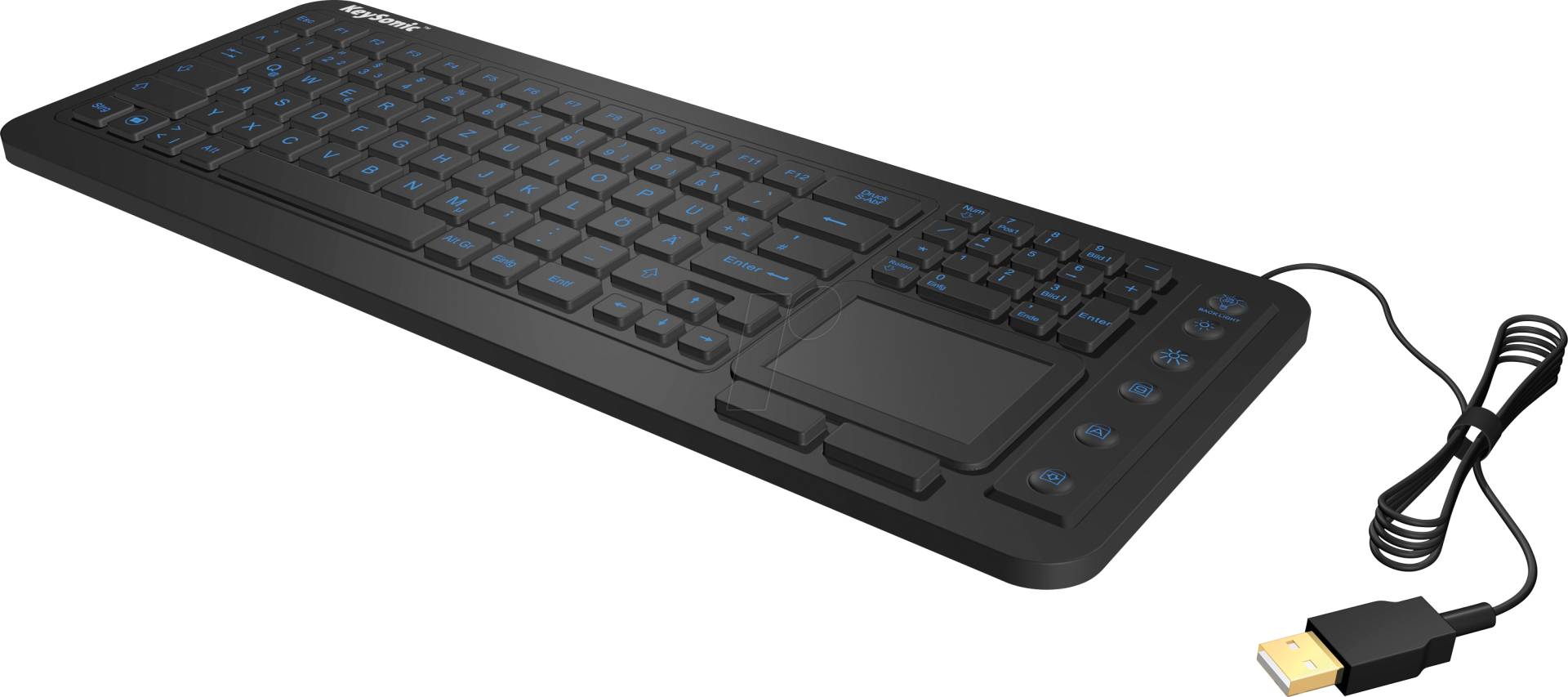 KEYSONIC 28036 - Tastatur, USB, Silikon, IP68, Touchpad, schwarz KEYSONIC 28036 - Tastatur, USB, Silikon, IP68, Touchpad, schwarz von Keysonic