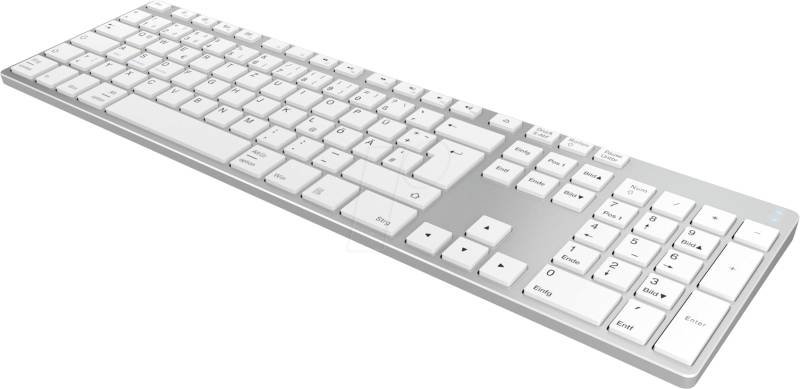 KEYSONIC 60395 - Tastatur, Bluetooth, silber von Keysonic