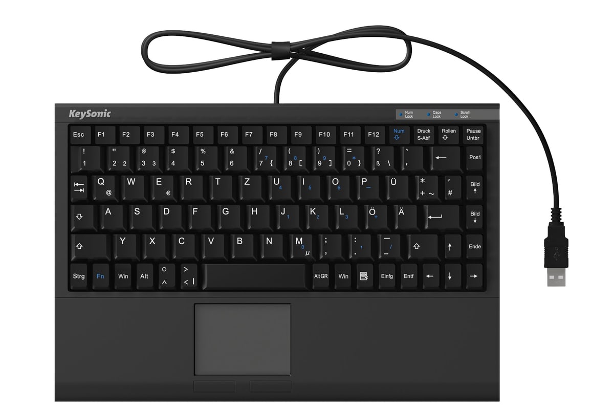 KEYSONIC Tastatur ACK-540U+ QWERTY-Tastatur von Keysonic