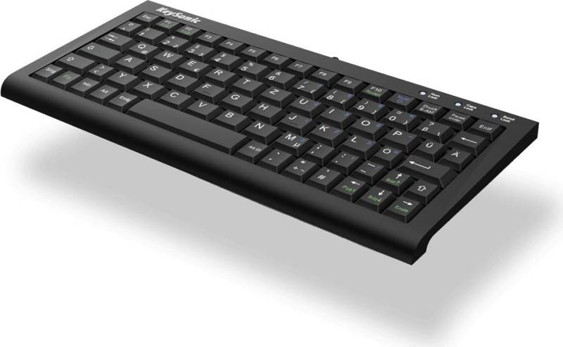 KeySonic ACK-3401U (UK) Tastatur USB QWERTY UK Englisch Schwarz (ACK-3401U (UK)) von Keysonic