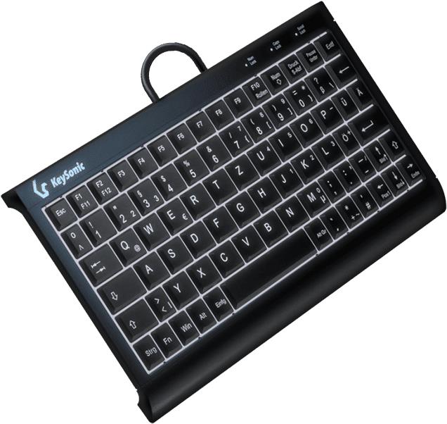 KeySonic KSK-3011ELC (DE) Tastatur USB QWERTZ Deutsch Schwarz (KSK-3011ELC (DE)) von Keysonic
