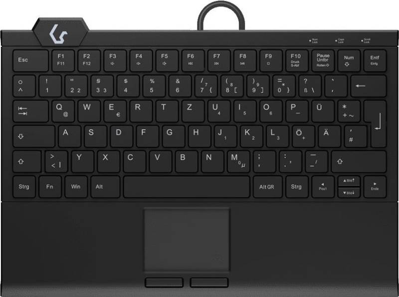 KeySonic KSK-5210ELU (DE) Tastatur USB QWERTZ Deutsch Schwarz (KSK-5210ELU (DE)) von Keysonic