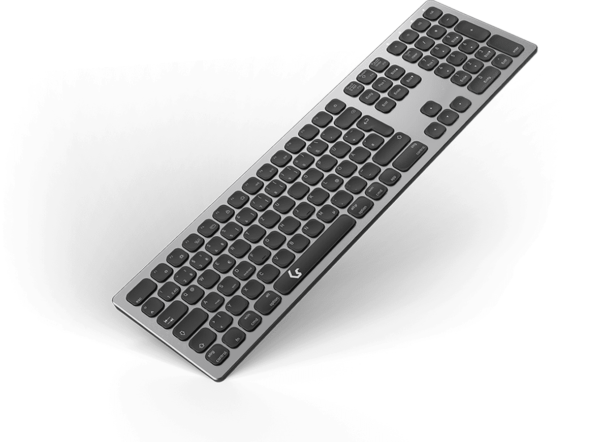 KeySonic KSK-8023BTRF Tastatur Bluetooth QWERTZ Deutsch Anthrazit - Schwarz (KSK-8023BTRF (DE)) von Keysonic