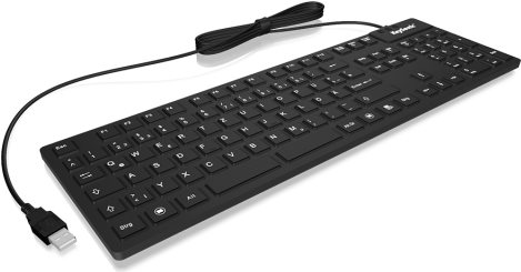 KeySonic KSK-8030 - USB - Universal - QWERTY - Französisch - Verkabelt - PC / Server (28105) von Keysonic