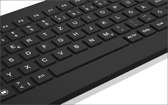 Keysonic Tas KSK-6231INEL (UK) Industrie Touchpad W-dicht bl (28093) von Keysonic