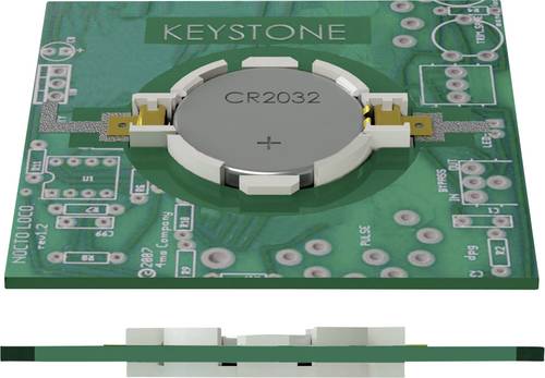 Keystone Electronics 1057 Knopfzellenhalter 1x CR 2032 Horizontal, Oberflächenmontage SMD (L x B x von Keystone Electronics