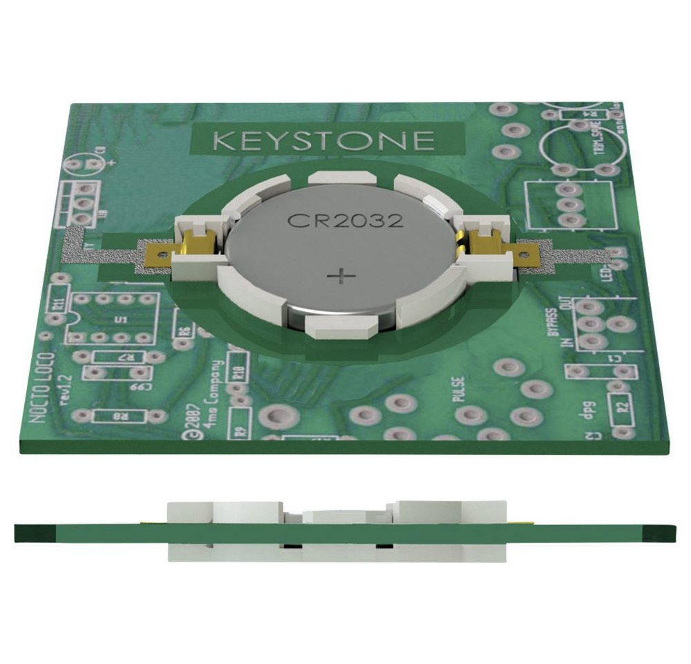 Keystone Electronics Keystone Electronics 1057 Knopfzellenhalter 1x CR 2032 Horizontal, Obe Akku Keystone Electronics Keystone Electronics 1057 Knopfzellenhalter 1x CR 2032 Horizontal, Obe Akku von Keystone Electronics