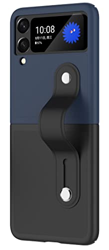 Keyyo Handy-Schutzhülle für Samsung Galaxy Z Flip 3, PC-Schutzhülle mit Handgelenkständer, Schwarz Keyyo Handy-Schutzhülle für Samsung Galaxy Z Flip 3, PC-Schutzhülle mit Handgelenkständer, Schwarz von Keyyo