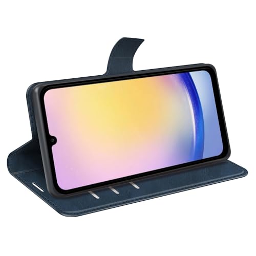 Kezaizhe Klapphülle für Samsung A26 Hüllen PU Leder Wallet Schutzhülle Schutz Mobiltelefon Flip Back Cover für Samsung Galaxy A26 5G A266B Tasche Handy Zubehör (Blau) von Kezaizhe