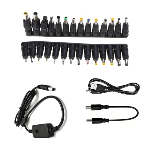 8/10/28/34 Pieces Direktstrom Stromverbesserungsadapter Connectorkit Mit 5 5 Mmx2 1 Mm Um C Kabel Für Laptops Kamera Einzugeben von Kfwfuaee